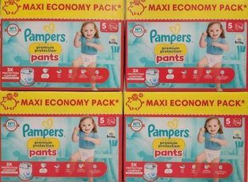Couches pampers premium protection pants T5 