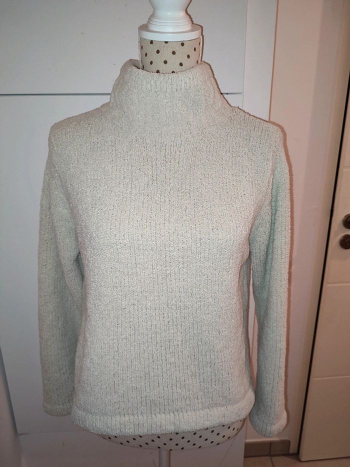 Gros pull blanc crème - photo numéro 2
