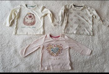 Lot t shirt manches longues 6-9 mois