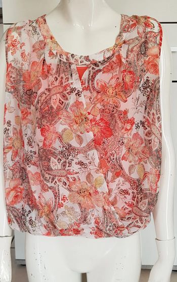 Blouse fleurie cache coeur