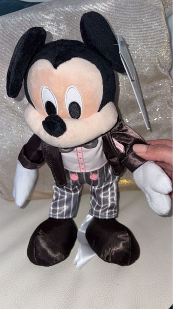 Disney Store - Peluche Mickey Mouse Happily Ever After - Neuf avec étiquette - Marron/Gris