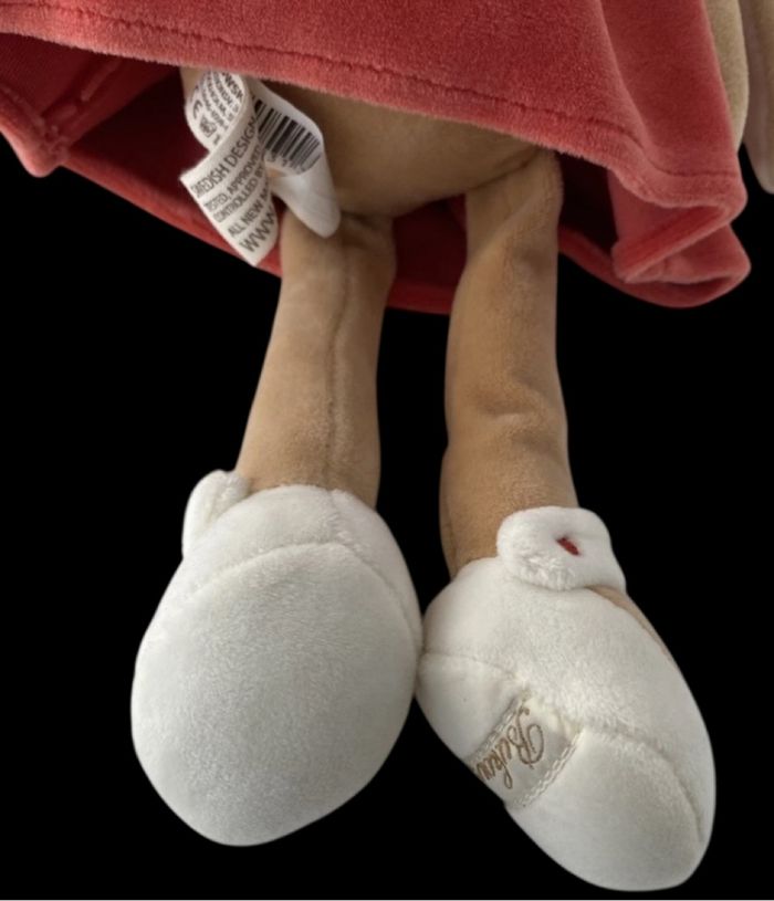 ❤️B5744 PARFAIT ÉTAT Doudou Peluche BUKOWSKI Lapin Beige Marron Robe - photo numéro 3