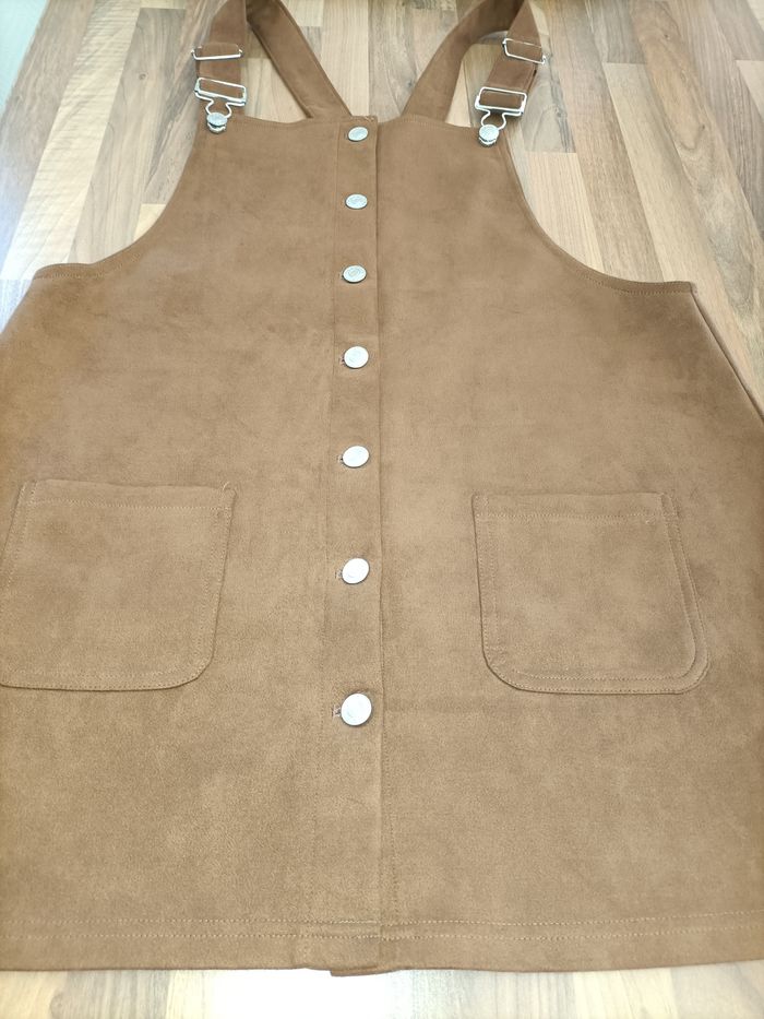 Robe salopette marron effet daim suédine 40 Jennyfer - photo numéro 4