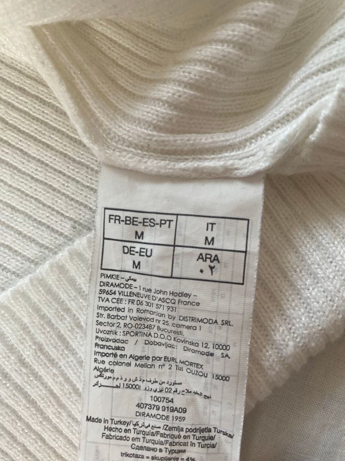 Pull blanc - photo numéro 3