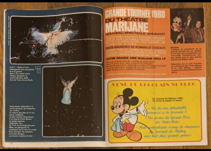 Ancien journal de mickey avec poster N°1467 de 1980 vintage - photo numéro 4