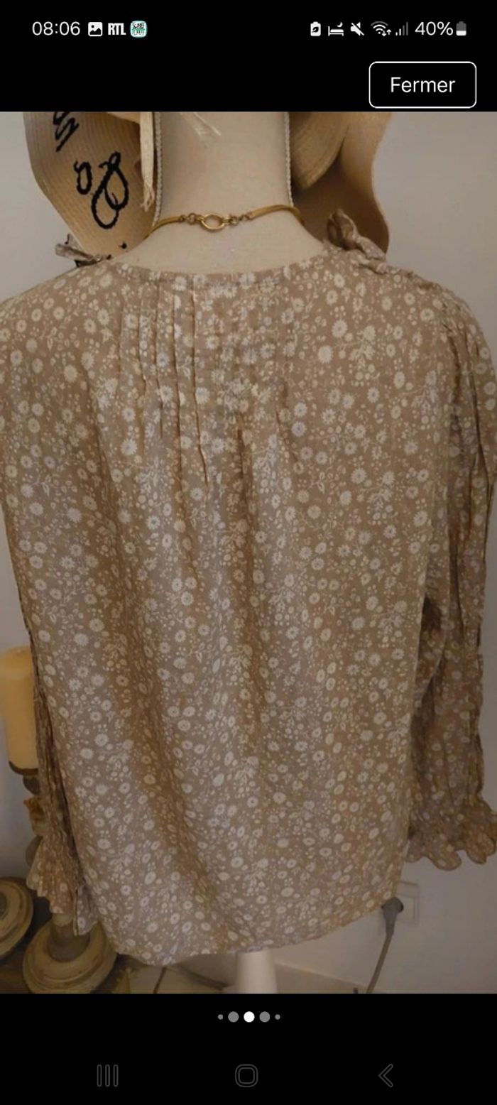 Chemisier blouse Léon & Harper taille M
pur coton bio - photo numéro 7