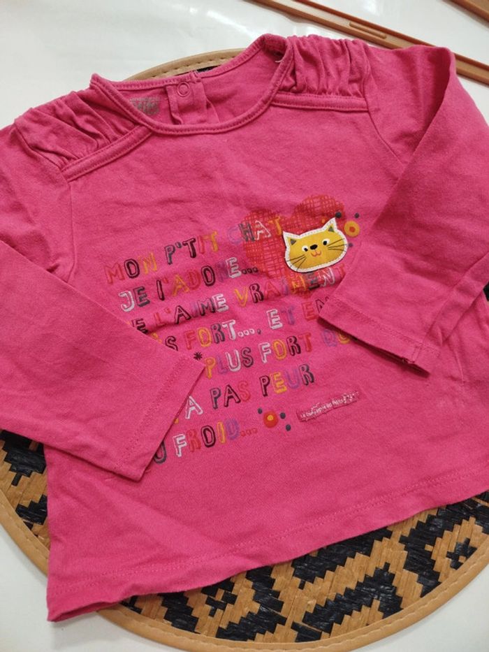 T-shirt pull sweat manches longues filles la Compagnie des Petits 24 mois 86 cm - photo numéro 4