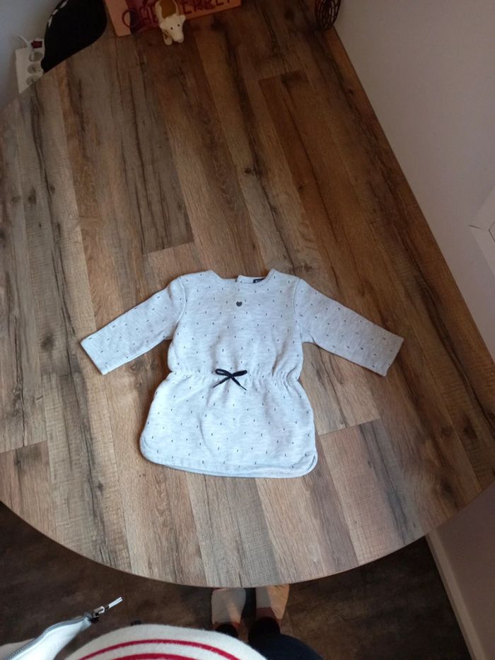 Robe tunique, gris clair, KIABI, 6 mois (69cm)