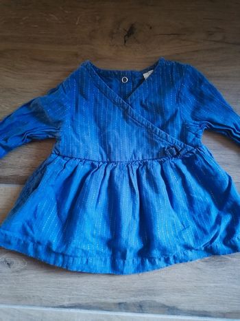 Robe bleu/argenté