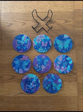 Dessous de verres peinture diamant