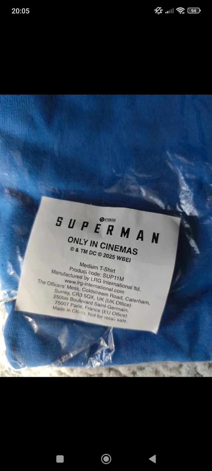 Tee shirt Superman neuf - photo numéro 3