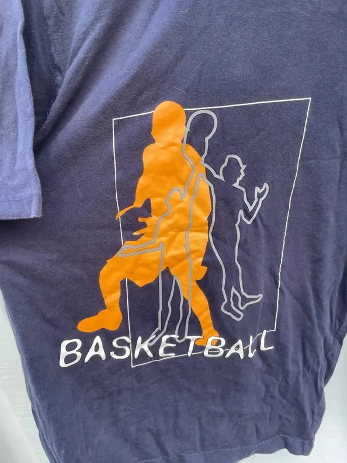 T-shirt basketball blue Converse Mens M - photo numéro 3