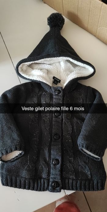 Veste gilet polaire fille 6 mois