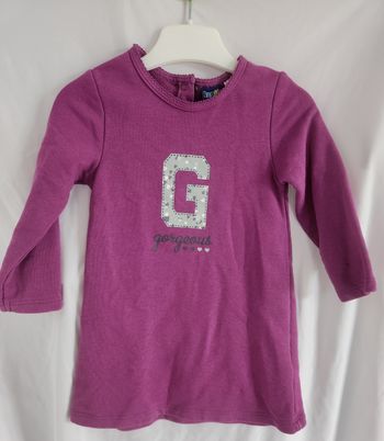 Robe longue t-shirt 2 ans