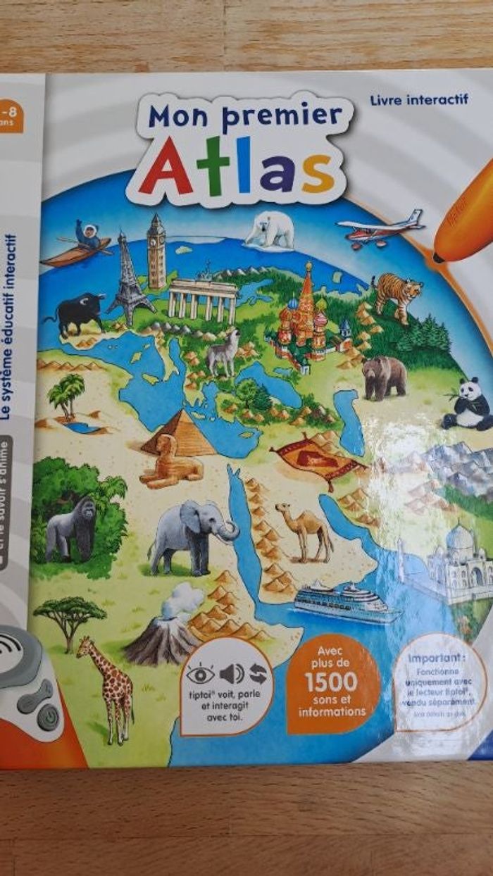 Livre tiptoi mon premier atlas
