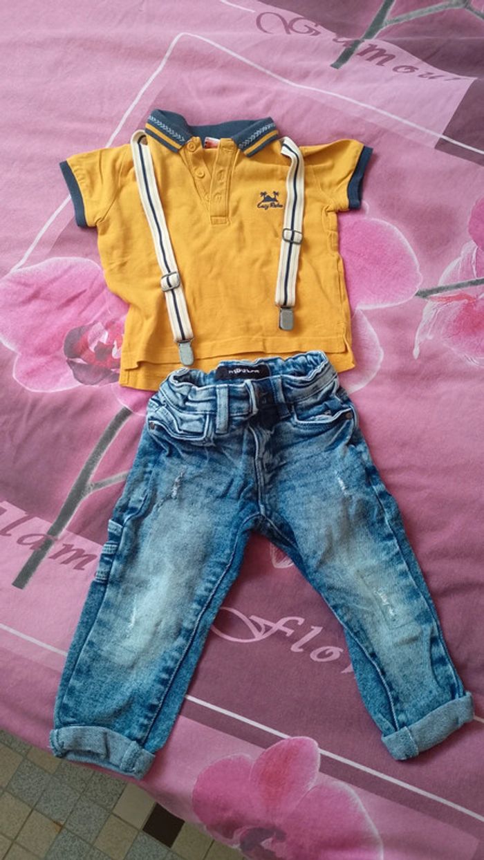 #manu_7896garcon2ans Ensemble polo jean