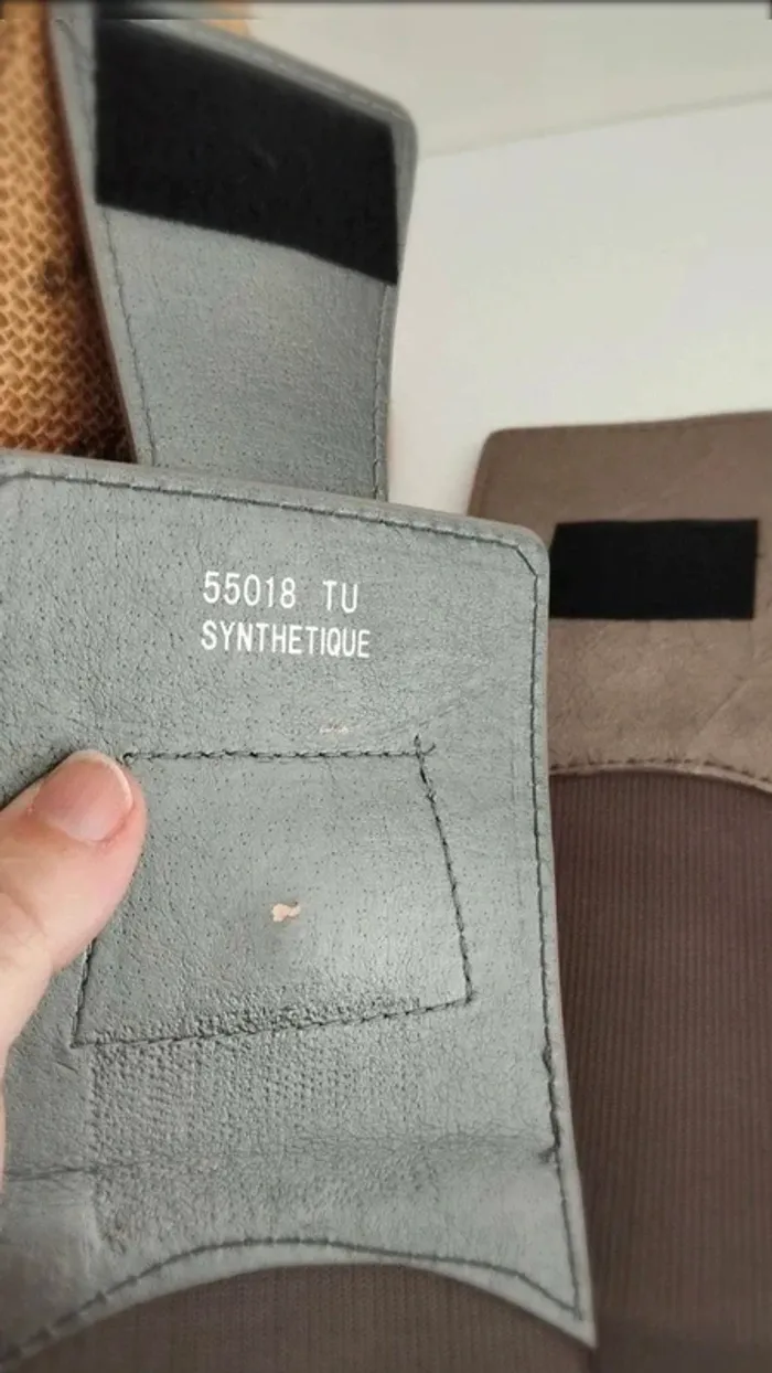 Ceinture élastique grise scratch 75 cm - photo numéro 7