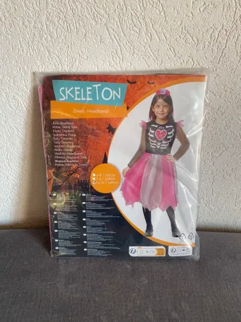 Déguisement fille squelette coloré – Taille 10-12
