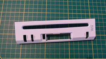 Plasturgie façade avant blanche pièce détachée console de jeux Nintendo Wii RVL-001 EUR #D58