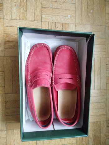 Mocassins garçon bordeaux aster 37 très bon état 