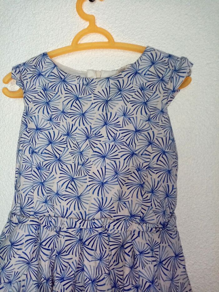 3 ans okaidi robe imprimée bleue print été /Excellent état - photo numéro 10