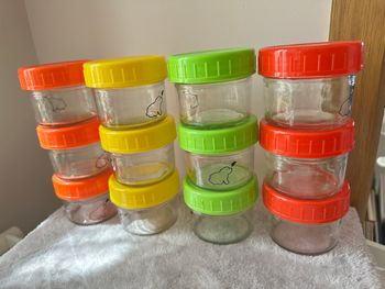 12 pots en verre bébé 125 cl