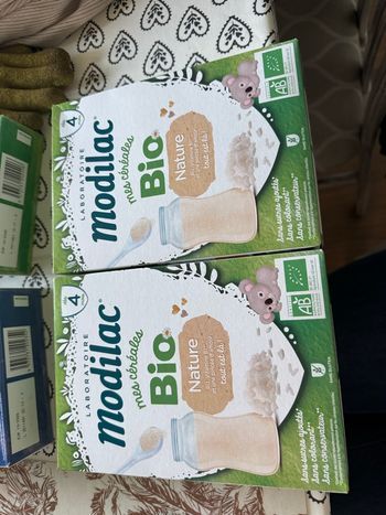 Lot de 2 paquets modilac bio 4 mois nature