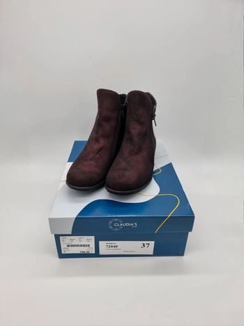Claudia's bottines Chelsea bordeaux * pointure 37 *