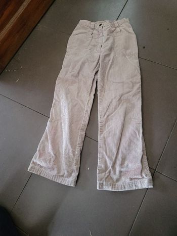 Pantalon velours confetti 8 ans