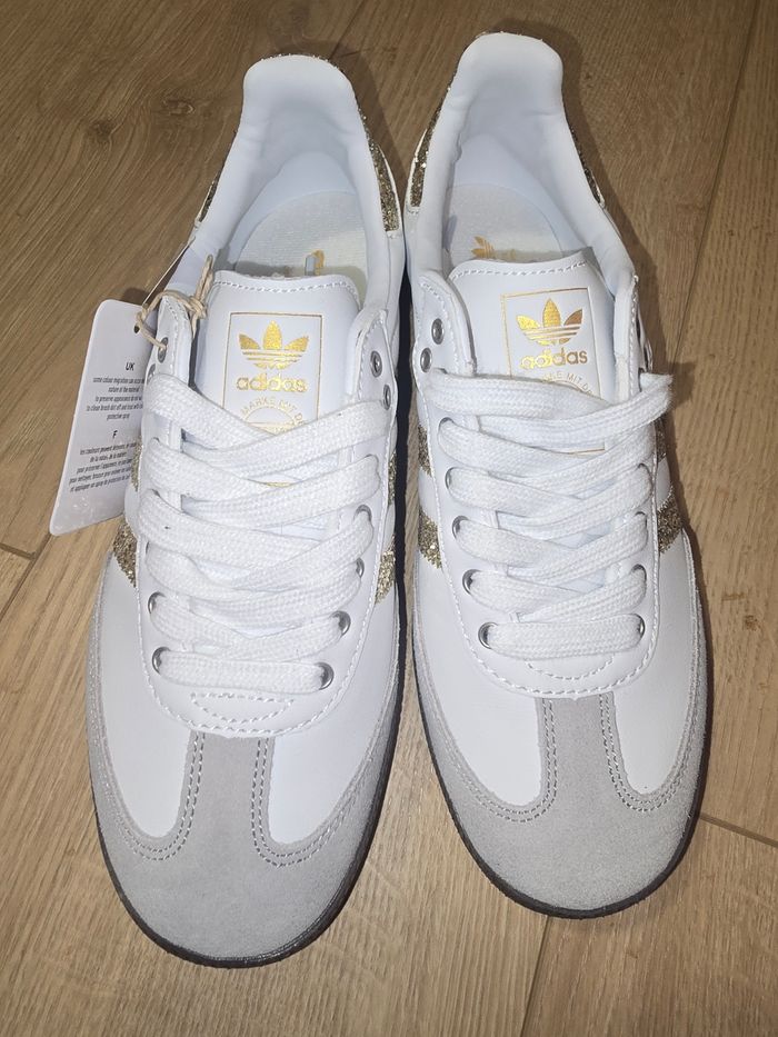 Adidas samba paillete dorée - photo numéro 4