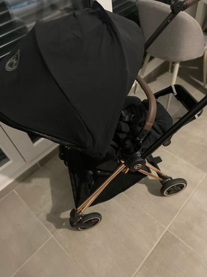 Poussette Cybex MIOS Platinium ROSE GOLD + NACELLE CYBEX NOIR - photo numéro 3