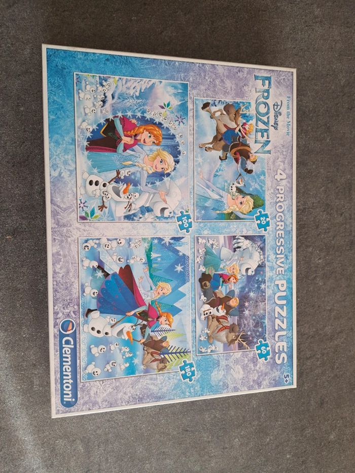 4 Puzzles reine des neige 20/60/100/180 pieces - photo numéro 6