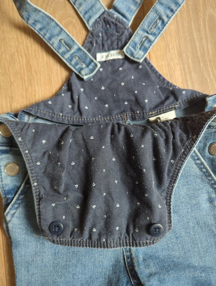 Ensemble salopette jean Tshirt garçon IKKS 18 mois - photo numéro 4