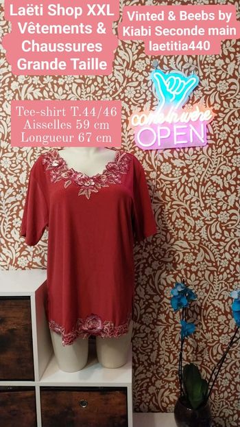 Tee-shirt femme T.44/46 Afibel