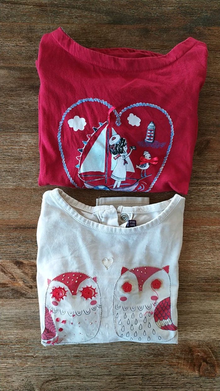 Lot 2 tee shirt sergent major /4-5 ans
