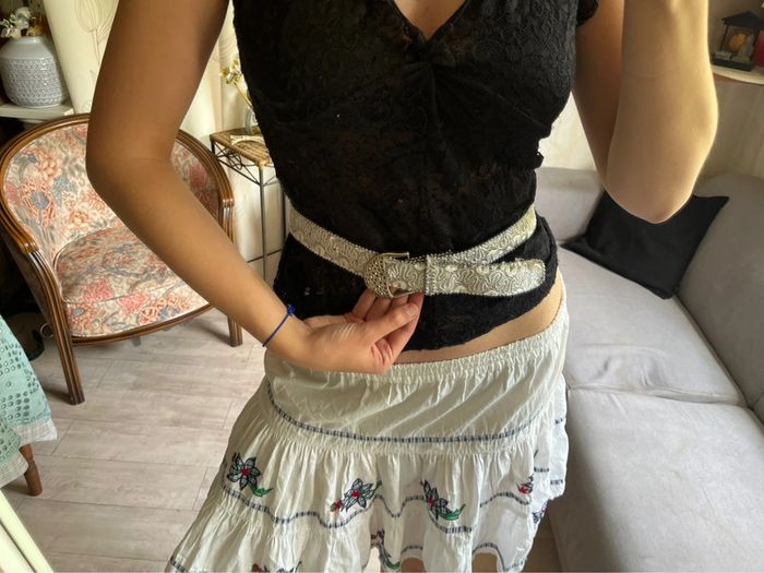 Ceinture country Ibiza Summer vintage bohème champêtre sequins - photo numéro 3