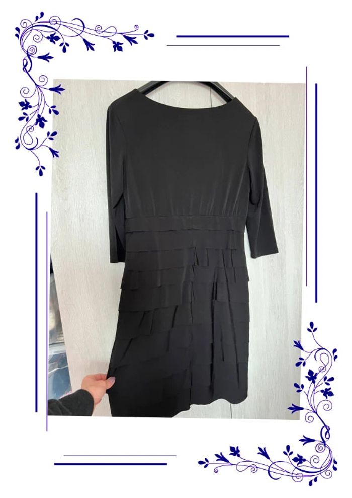 Jolie robe habillée noire Yessica taille 42 fr - photo numéro 4
