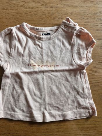 Tee shirt manches courtes 1 mois