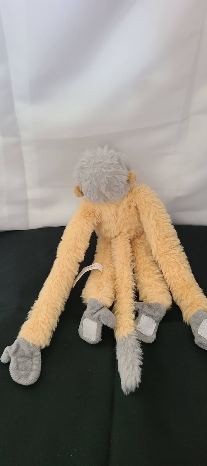 Doudou Peluche P.I.A Holland PIA Singe Gris Beige Orange - photo numéro 2