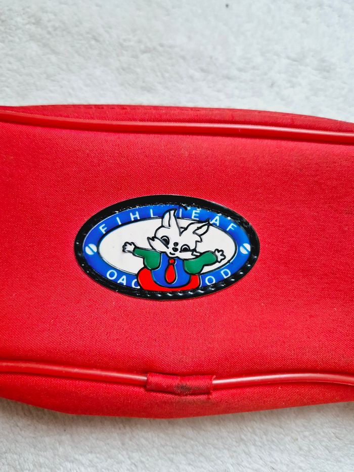 Trousse rouge vintage fihlieaf escolar