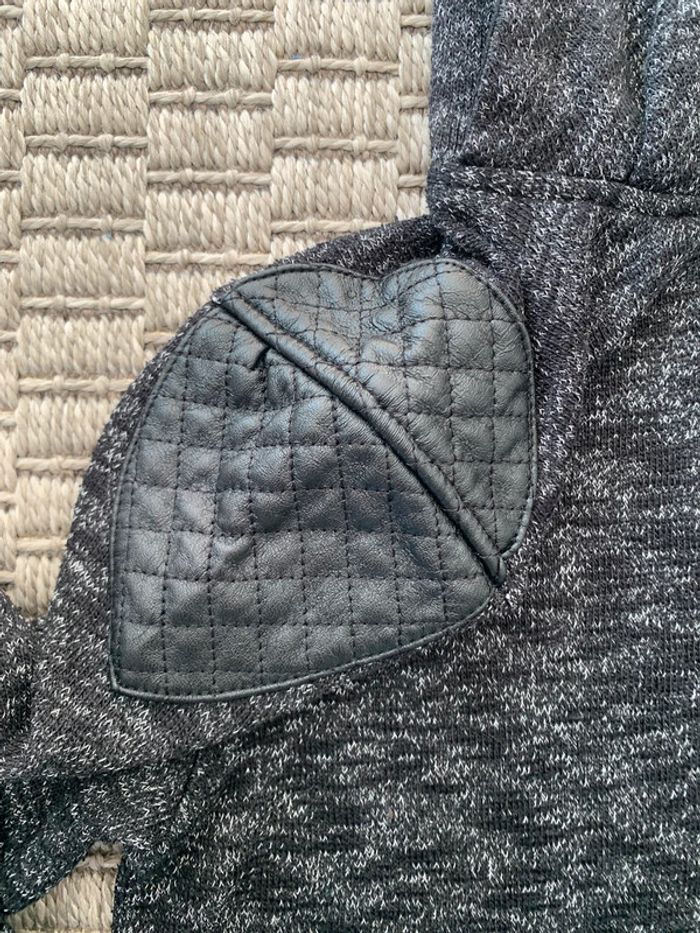 Pull garçon col roulé gris chiné 14 ans - photo numéro 3