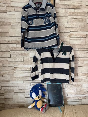 Lot de 2 polos longues manches garçon - T4ans - Creeks - Eldys