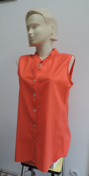 Chemise tunique sans manche