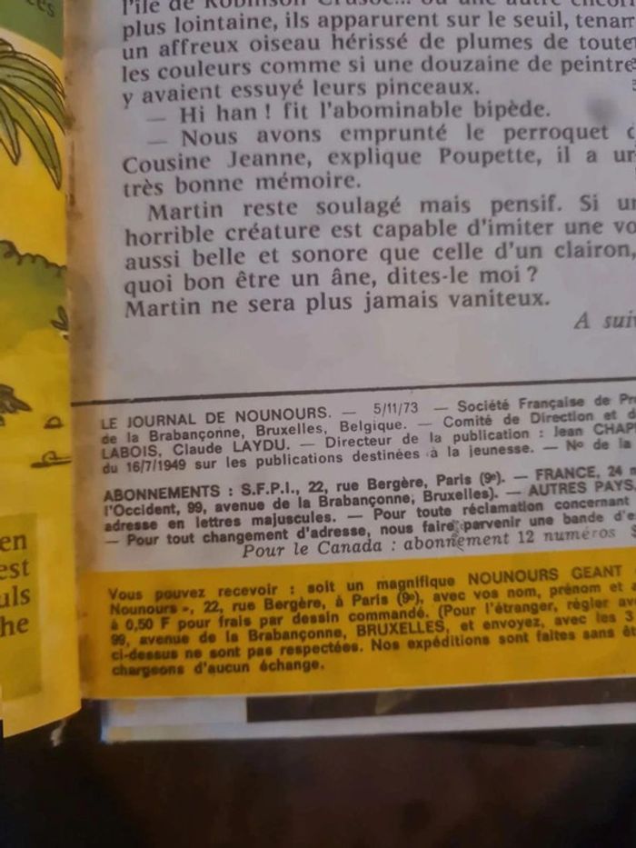 Livre nounours n°103 à 107 de 1973 - photo numéro 5