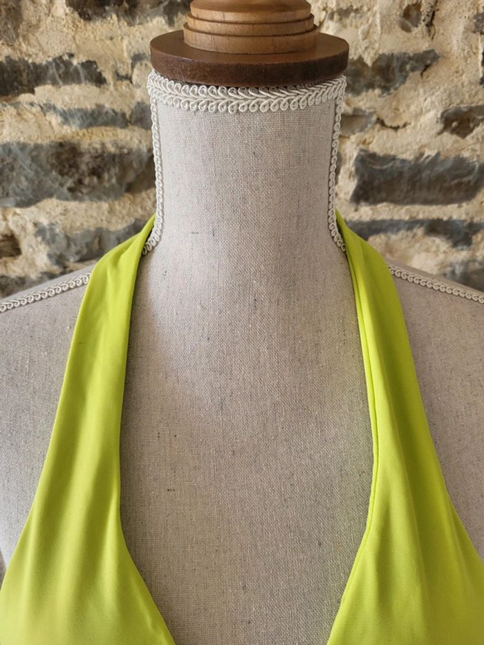 Haut de maillot de bain 2 pièces vert anis Pimkie Taille S - photo numéro 3