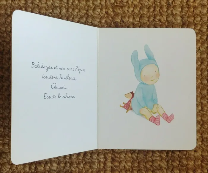 Bébé Balthazar - Écoute le silence - Pédagogie Montessori 0/3 ans de Marie-Hélène Place (2014) - photo numéro 3