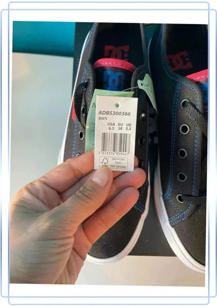 Superbe paire de basket basse femme taille 38  DC shoes neuf - photo numéro 3