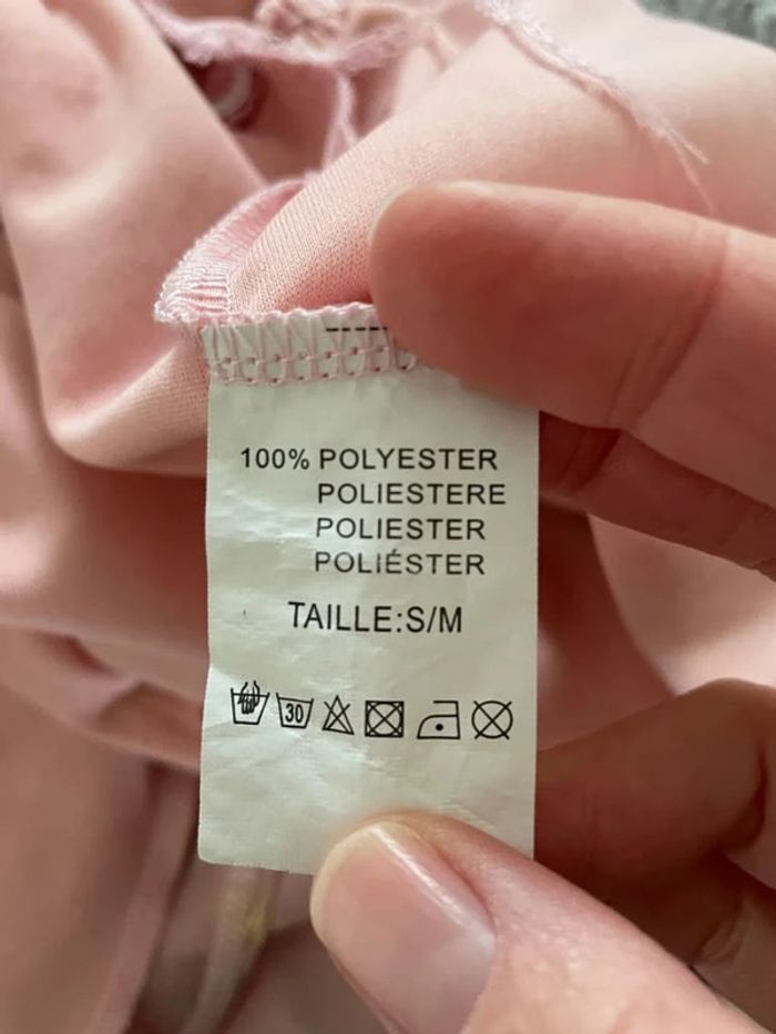 Magnifique débardeur rose et doré dos croisé - photo numéro 8