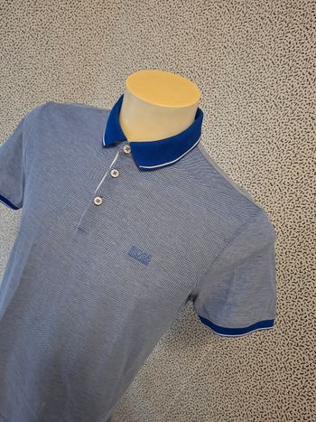 Hugo Boss polo homme bleu mercerised regular fit premium