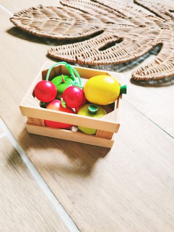🍒Dinette petite cagette de fruits en bois marque Janod